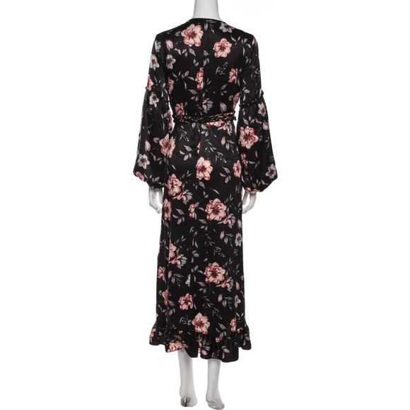 Misa Los Angeles floral wrap dress - Picture 3 of 5